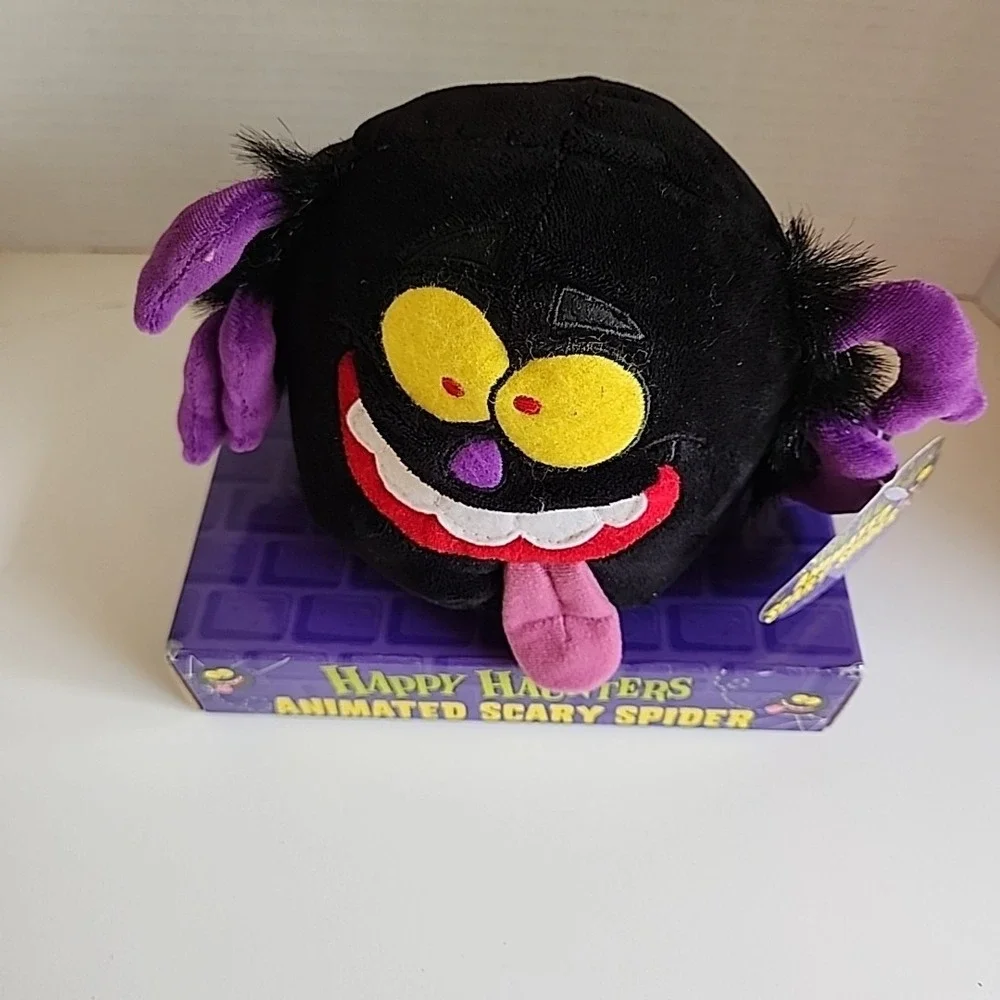 Happy Haunters Animated Scary Spider Plush Halloween Toy My Favorite Company